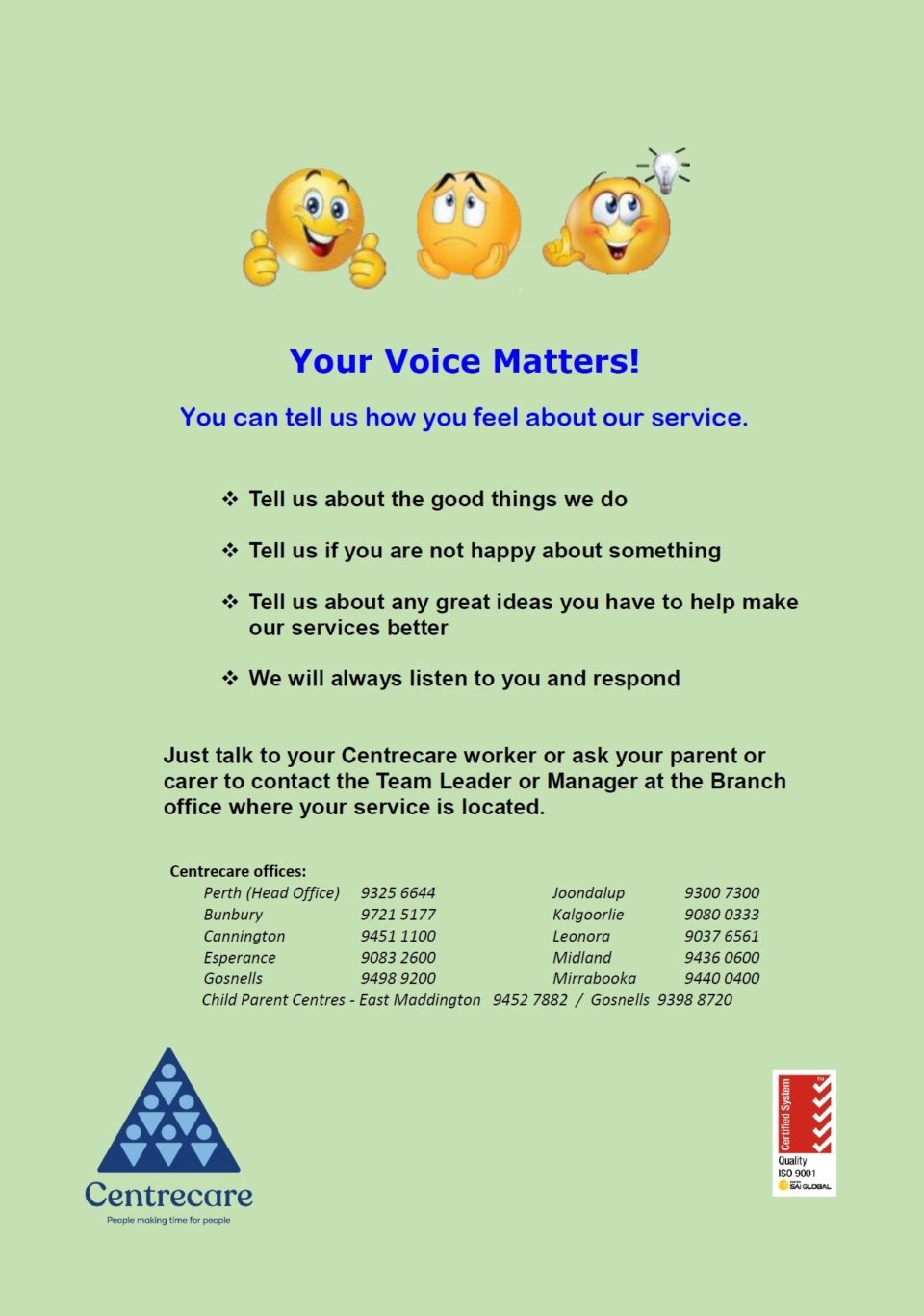Kids - your voice matters
